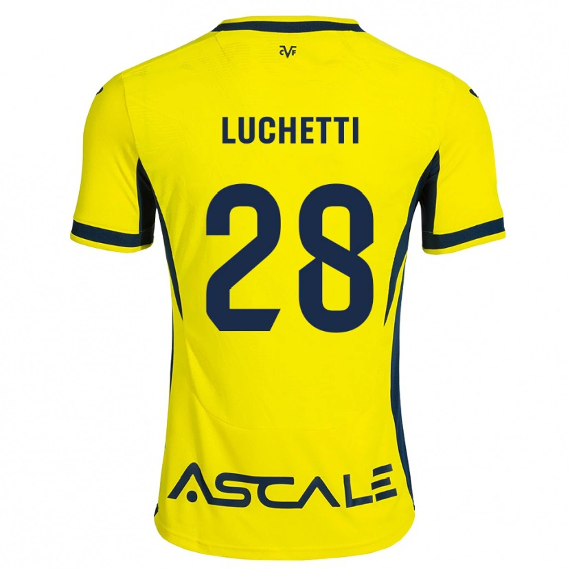 Danxen Kvinder Danilo Luchetti #28 Gul Sort Rød Hjemmebane Spillertrøjer 2026/27 Trøje T-Shirt