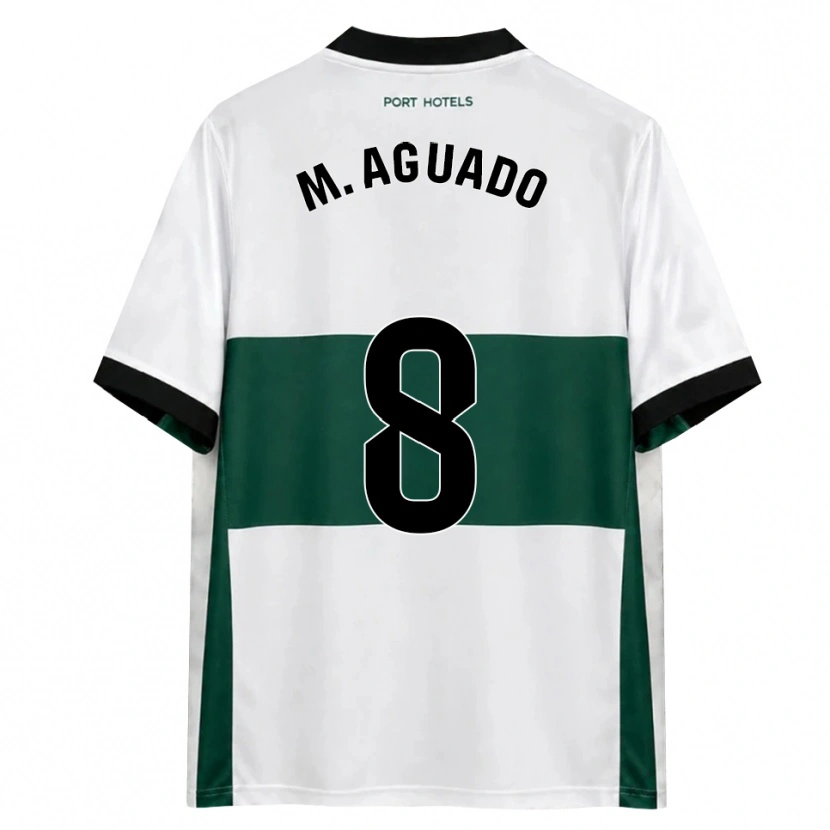 Danxen Kvinder Marc Aguado #8 Grøn Hvid Rød Hjemmebane Spillertrøjer 2026/27 Trøje T-Shirt
