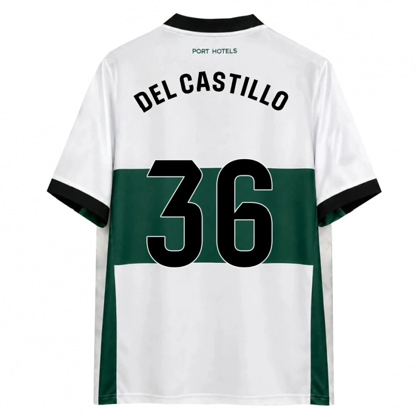 Danxen Kvinder Gonzalo Del Castillo #36 Grøn Hvid Rød Hjemmebane Spillertrøjer 2026/27 Trøje T-Shirt