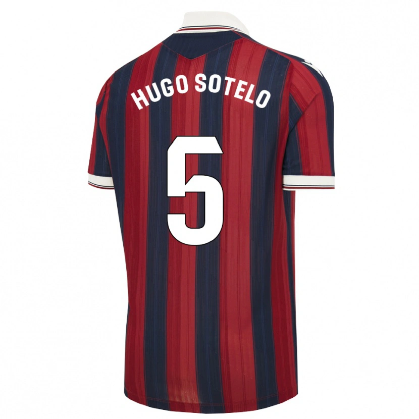 Danxen Kvinder Hugo Sotelo #5 Midnatsblå Rød Hjemmebane Spillertrøjer 2026/27 Trøje T-Shirt