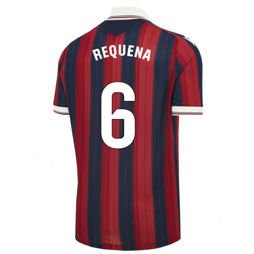 Danxen Kvinder Dani Requena #6 Midnatsblå Rød Hjemmebane Spillertrøjer 2026/27 Trøje T-Shirt
