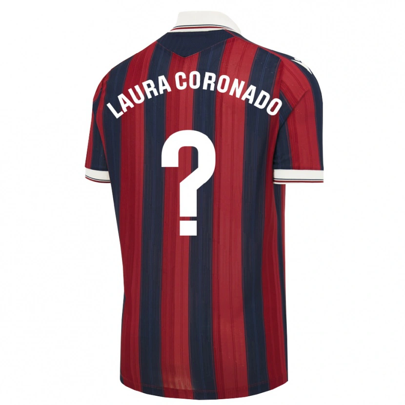 Danxen Kvinder Laura Coronado Vilchez #0 Midnatsblå Rød Hjemmebane Spillertrøjer 2026/27 Trøje T-Shirt