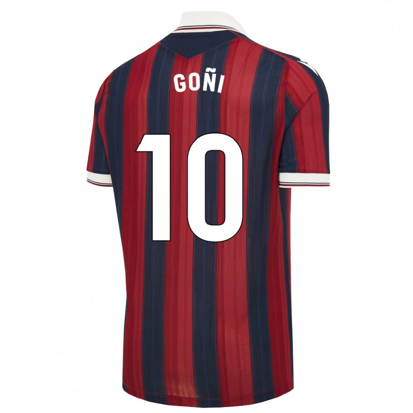 Danxen Kvinder Hugo Goñi #10 Midnatsblå Rød Hjemmebane Spillertrøjer 2026/27 Trøje T-Shirt