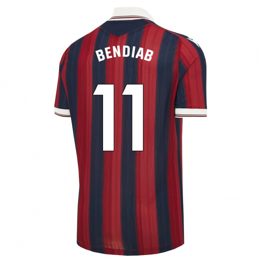 Danxen Kvinder Zadig Bendiab #11 Midnatsblå Rød Hjemmebane Spillertrøjer 2026/27 Trøje T-Shirt