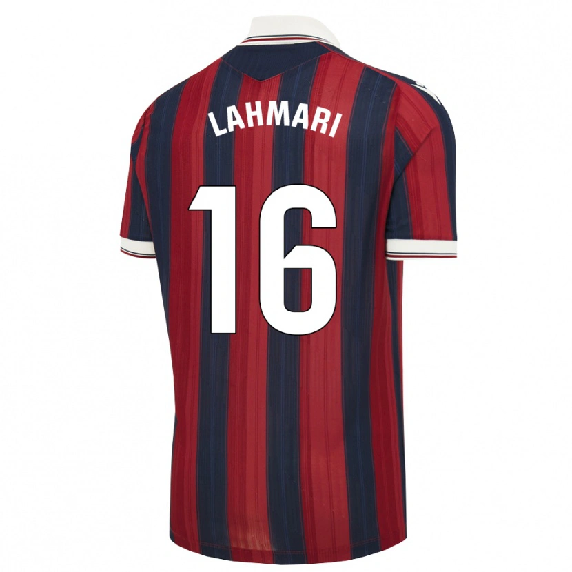 Danxen Kvinder Anissa Lahmari #16 Midnatsblå Rød Hjemmebane Spillertrøjer 2026/27 Trøje T-Shirt