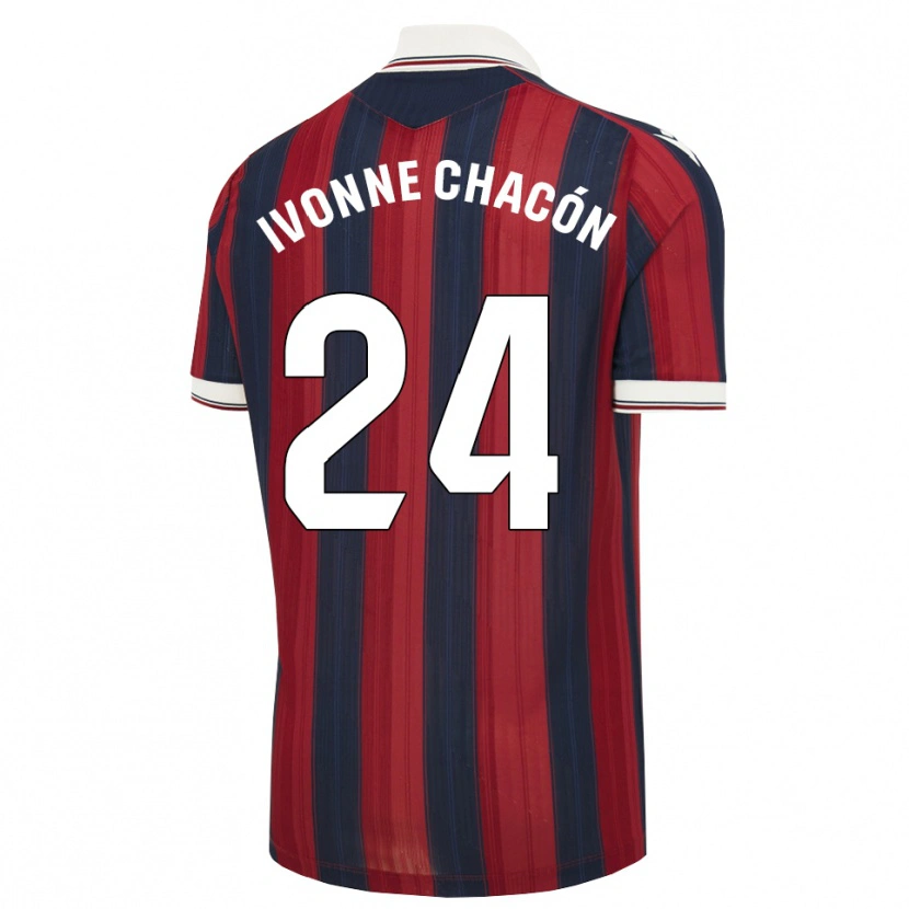 Danxen Kvinder Ivonne Chacón #24 Midnatsblå Rød Hjemmebane Spillertrøjer 2026/27 Trøje T-Shirt