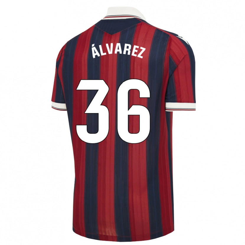 Danxen Kvinder Anna Álvarez #36 Midnatsblå Rød Hjemmebane Spillertrøjer 2026/27 Trøje T-Shirt