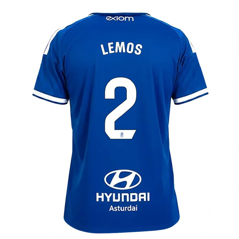 Danxen Kvinder Álvaro Lemos #2 Mediumblå Hvid Hjemmebane Spillertrøjer 2026/27 Trøje T-Shirt