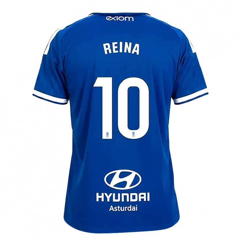 Danxen Kvinder Alberto Reina #10 Mediumblå Hvid Hjemmebane Spillertrøjer 2026/27 Trøje T-Shirt