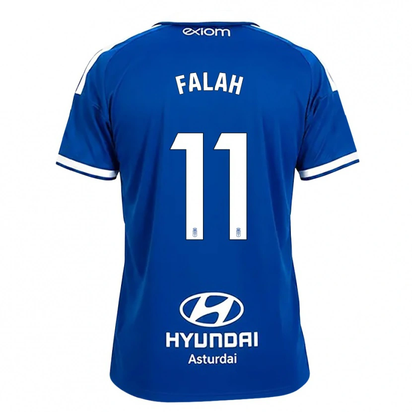 Danxen Kvinder Omar Falah #11 Mediumblå Hvid Hjemmebane Spillertrøjer 2026/27 Trøje T-Shirt