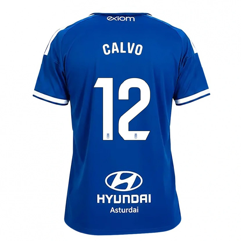 Danxen Kvinder Dani Calvo #12 Mediumblå Hvid Hjemmebane Spillertrøjer 2026/27 Trøje T-Shirt