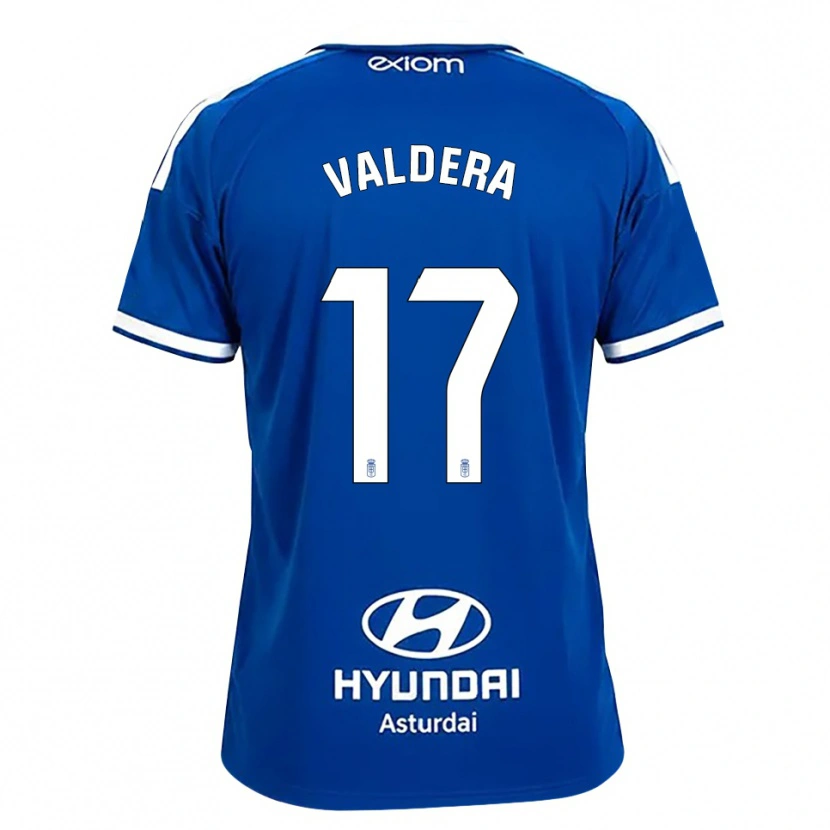 Danxen Kvinder Rubén Valdera #17 Mediumblå Hvid Hjemmebane Spillertrøjer 2026/27 Trøje T-Shirt