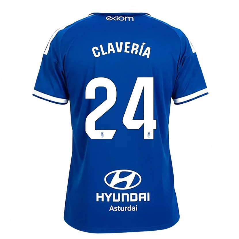 Danxen Kvinder Miguel Clavería #24 Mediumblå Hvid Hjemmebane Spillertrøjer 2026/27 Trøje T-Shirt