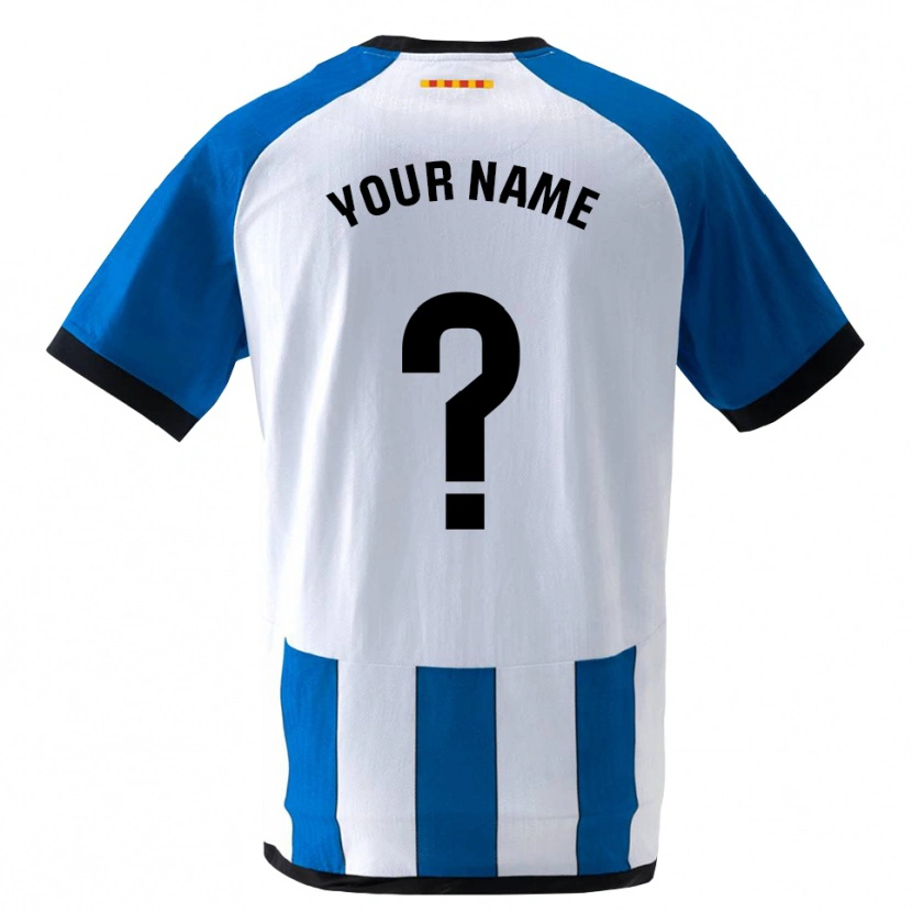 Danxen Kvinder Dit Navn #0 Kongeblå Hvid Hjemmebane Spillertrøjer 2026/27 Trøje T-Shirt