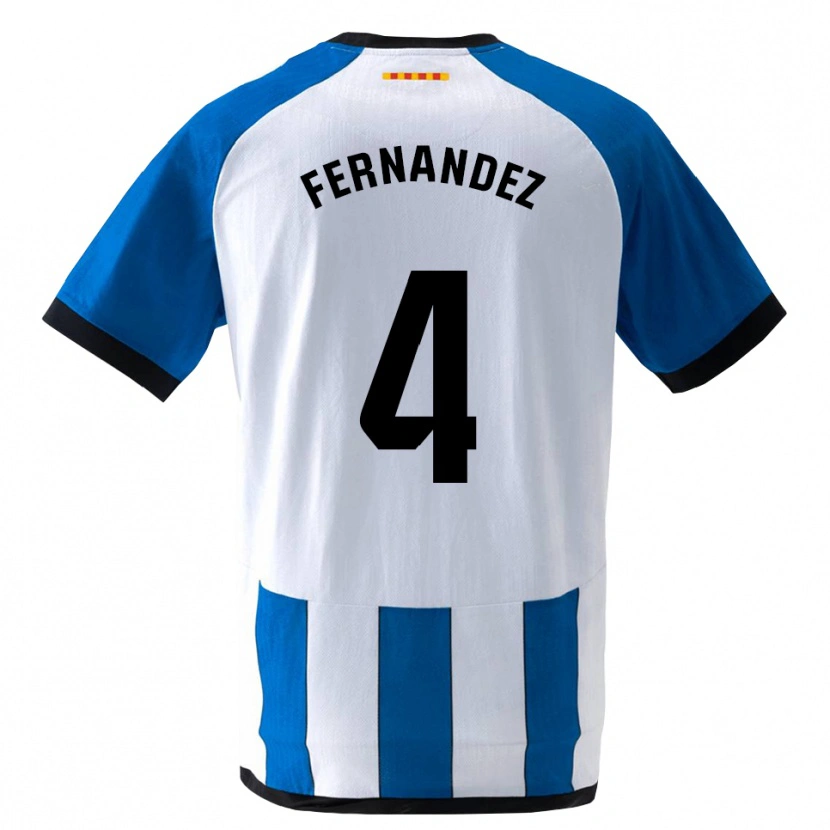 Danxen Kvinder Marcos Fernández #4 Kongeblå Hvid Hjemmebane Spillertrøjer 2026/27 Trøje T-Shirt