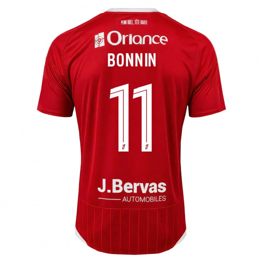 Danxen Kvinder Lilian Bonnin #11 Hvid Rød Hjemmebane Spillertrøjer 2026/27 Trøje T-Shirt
