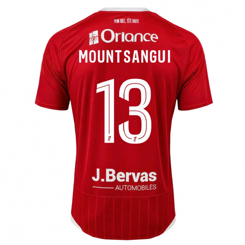 Danxen Kvinder Warren Mountsangui #13 Hvid Rød Hjemmebane Spillertrøjer 2026/27 Trøje T-Shirt