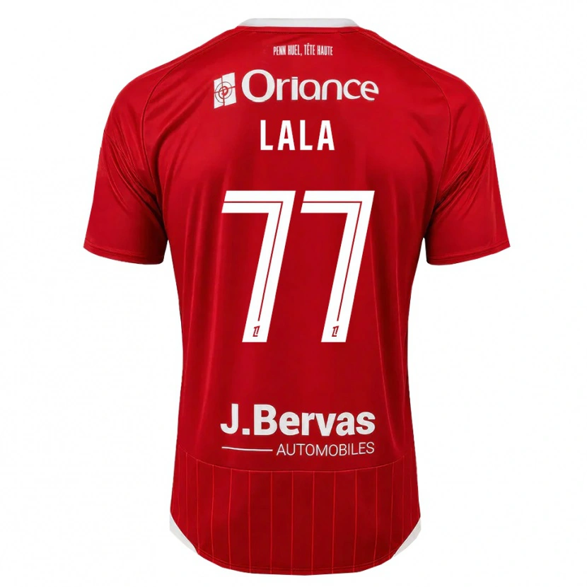 Danxen Kvinder Kenny Lala #77 Hvid Rød Hjemmebane Spillertrøjer 2026/27 Trøje T-Shirt