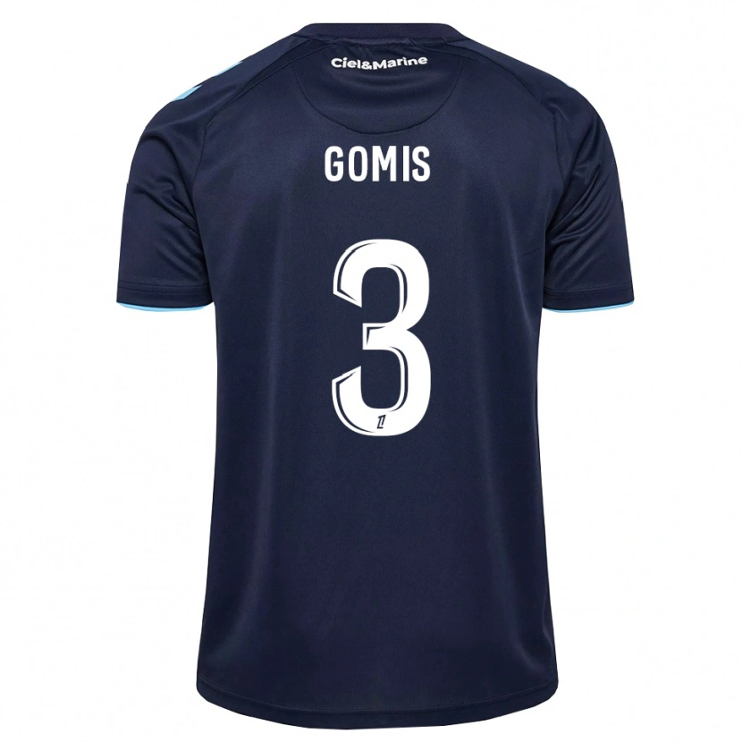 Danxen Kvinder Georges Gomis #3 Kornblomstblå Midnatsblå Hjemmebane Spillertrøjer 2026/27 Trøje T-Shirt