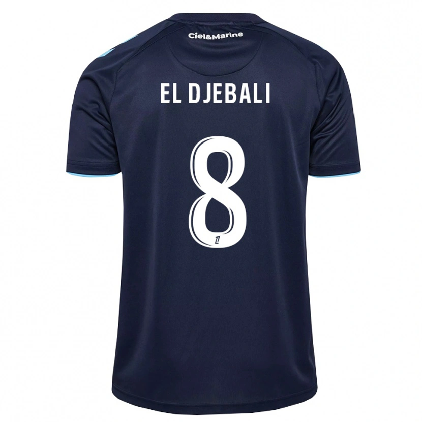 Danxen Kvinder Rayan El Djebali #8 Kornblomstblå Midnatsblå Hjemmebane Spillertrøjer 2026/27 Trøje T-Shirt