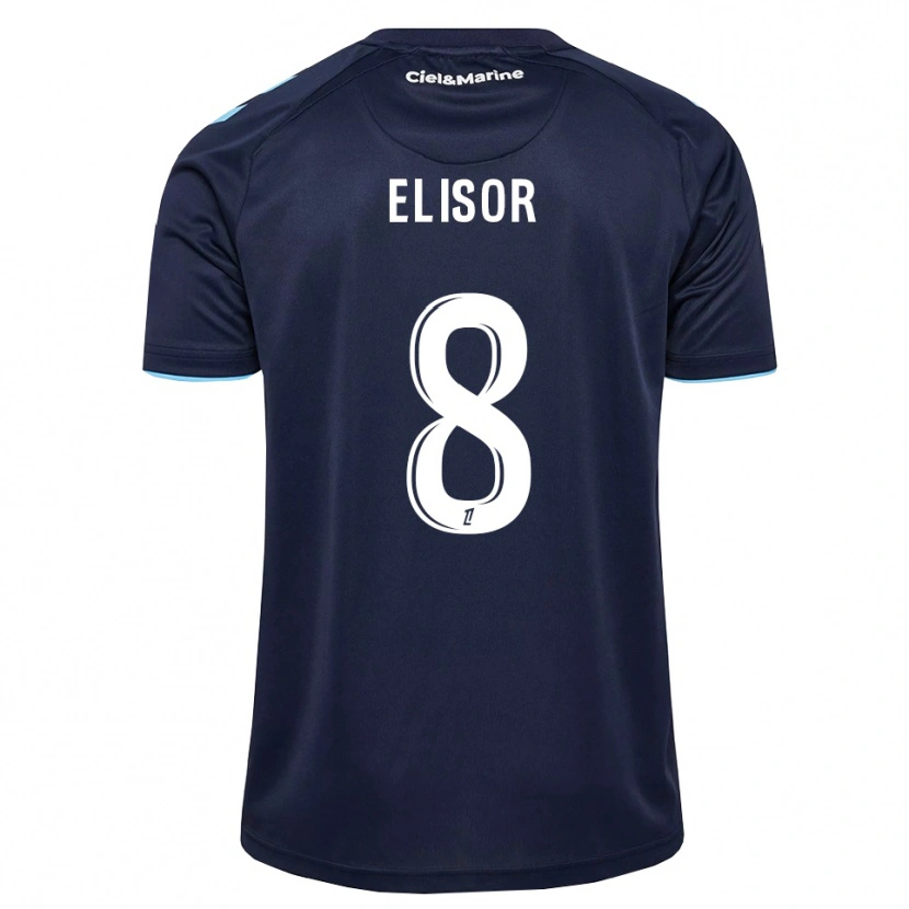 Danxen Kvinder Salomé Elisor #8 Kornblomstblå Midnatsblå Hjemmebane Spillertrøjer 2026/27 Trøje T-Shirt