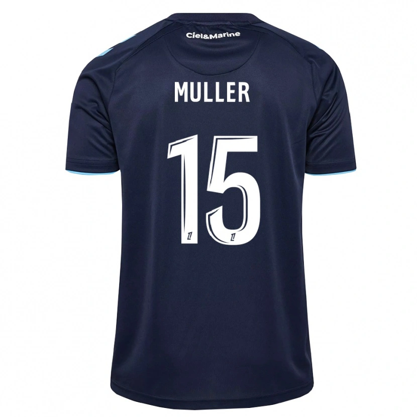 Danxen Kvinder Laura Muller #15 Kornblomstblå Midnatsblå Hjemmebane Spillertrøjer 2026/27 Trøje T-Shirt