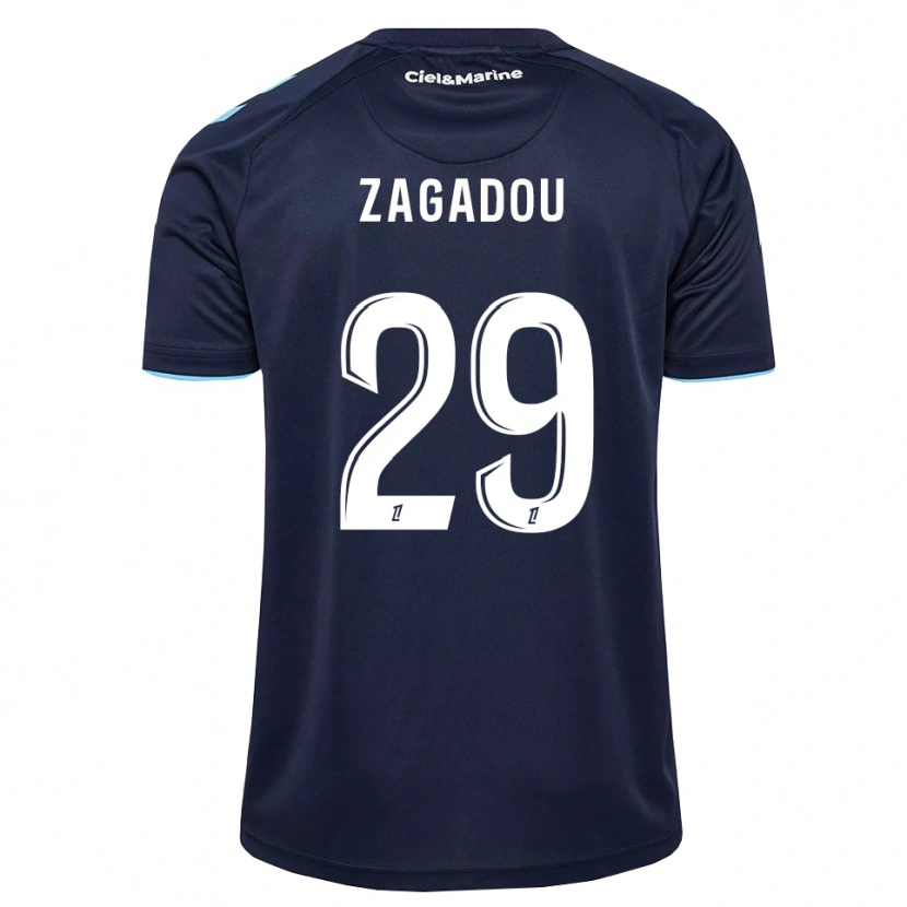 Danxen Kvinder Stephan Zagadou #29 Kornblomstblå Midnatsblå Hjemmebane Spillertrøjer 2026/27 Trøje T-Shirt