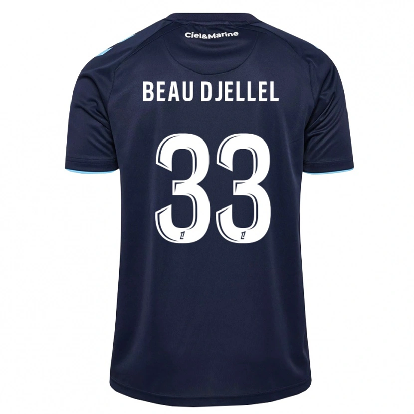 Danxen Kvinder Yanis Beau Djellel #33 Kornblomstblå Midnatsblå Hjemmebane Spillertrøjer 2026/27 Trøje T-Shirt