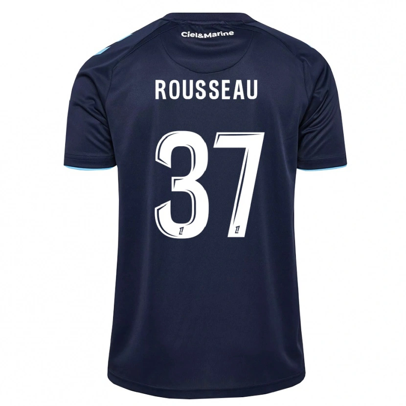 Danxen Kvinder Thomas Rousseau #37 Kornblomstblå Midnatsblå Hjemmebane Spillertrøjer 2026/27 Trøje T-Shirt