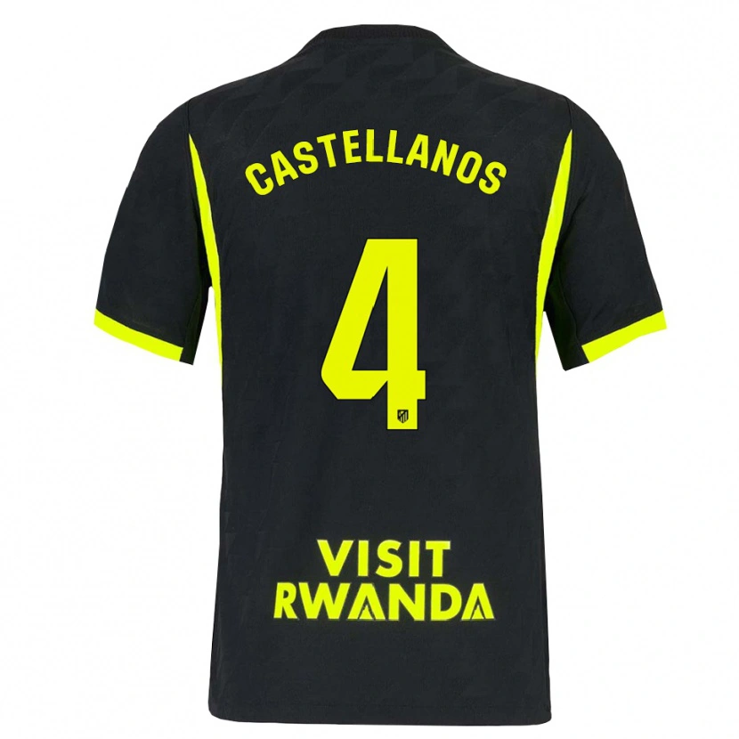 Danxen Kvinder Iván Castellanos #4 Lysegrøn Sort Udebane Spillertrøjer 2026/27 Trøje T-Shirt