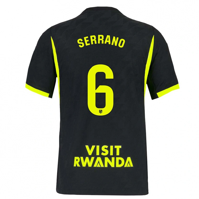 Danxen Kvinder Javi Serrano #6 Lysegrøn Sort Udebane Spillertrøjer 2026/27 Trøje T-Shirt