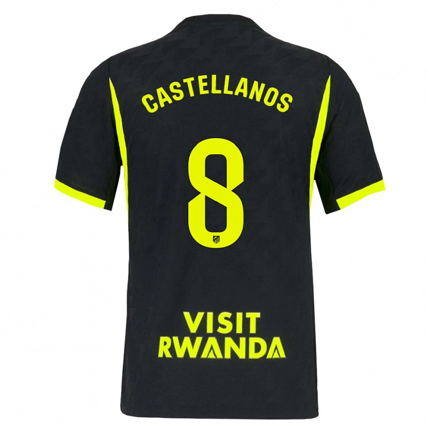 Danxen Kvinder Jorge Castellanos #8 Lysegrøn Sort Udebane Spillertrøjer 2026/27 Trøje T-Shirt