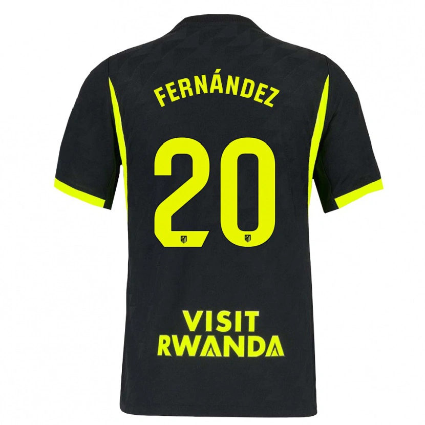 Danxen Kvinder Mattías Fernández #20 Lysegrøn Sort Udebane Spillertrøjer 2026/27 Trøje T-Shirt