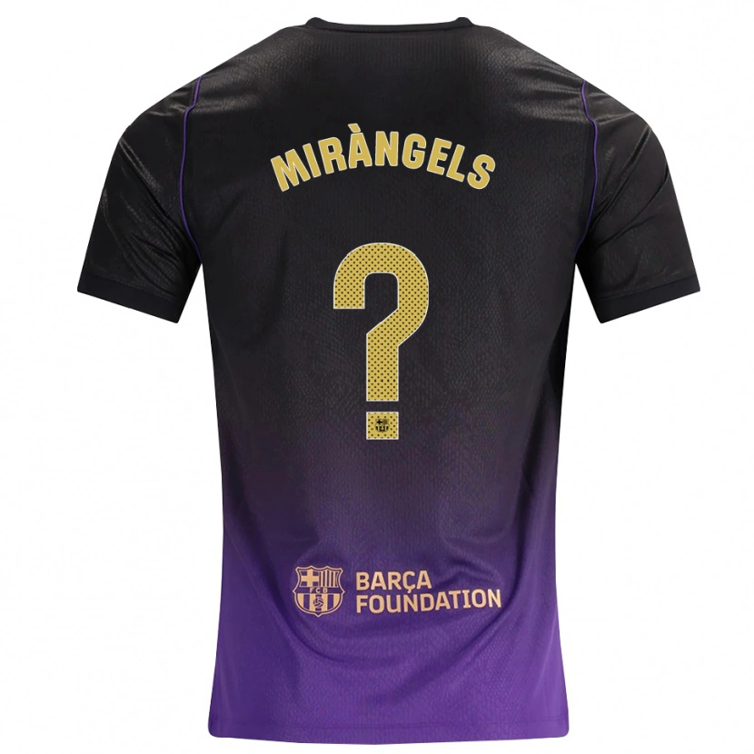 Danxen Kvinder Xavi Miràngels #0 Lilla Gul Sort Udebane Spillertrøjer 2026/27 Trøje T-Shirt