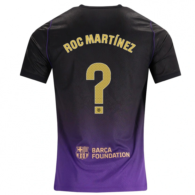 Danxen Kvinder Roc Martínez #0 Lilla Gul Sort Udebane Spillertrøjer 2026/27 Trøje T-Shirt