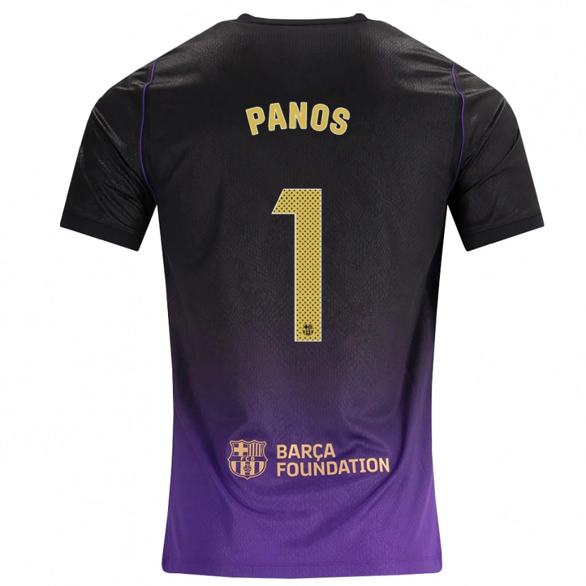 Danxen Kvinder Sandra Panos #1 Lilla Gul Sort Udebane Spillertrøjer 2026/27 Trøje T-Shirt
