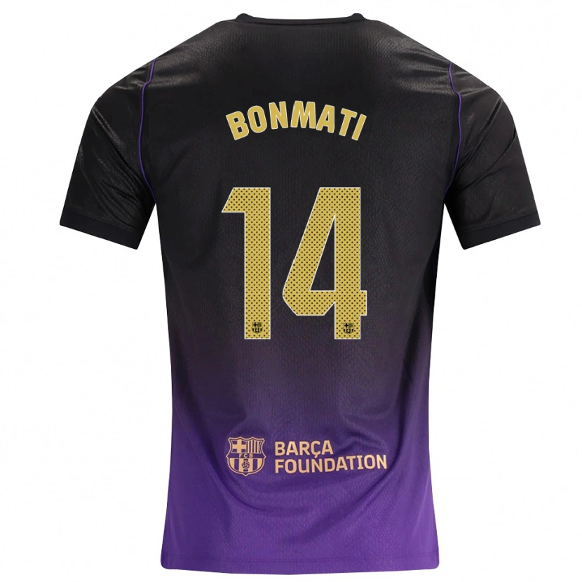 Danxen Kvinder Aitana Bonmati #14 Lilla Gul Sort Udebane Spillertrøjer 2026/27 Trøje T-Shirt