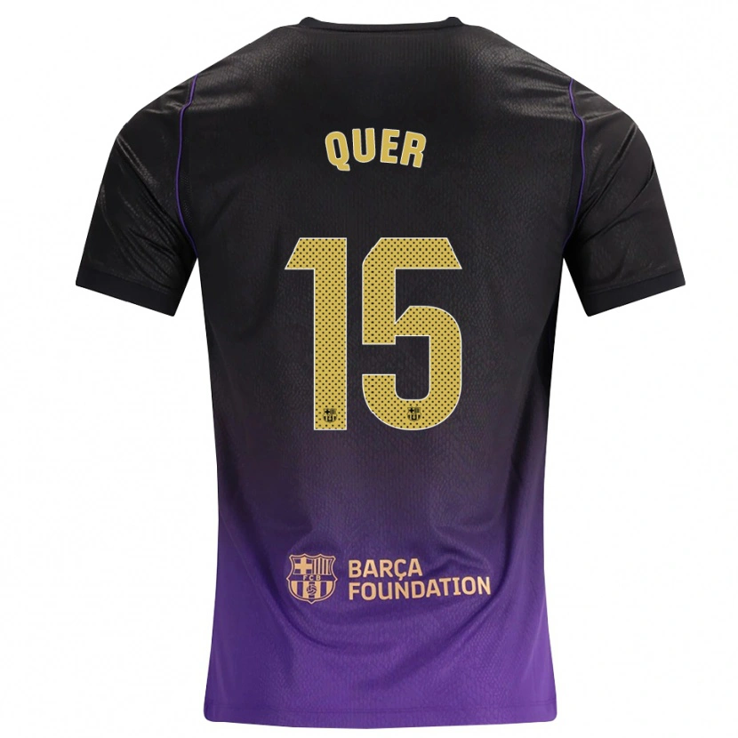 Danxen Kvinder Ignasi Quer #15 Lilla Gul Sort Udebane Spillertrøjer 2026/27 Trøje T-Shirt