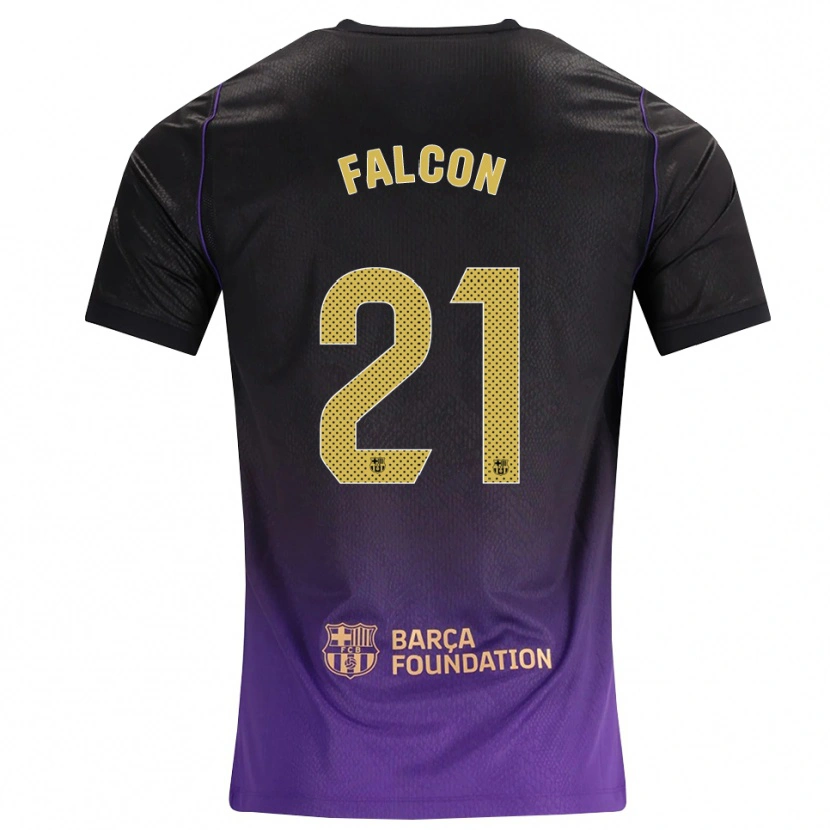 Danxen Kvinder Andrea Falcon #21 Lilla Gul Sort Udebane Spillertrøjer 2026/27 Trøje T-Shirt