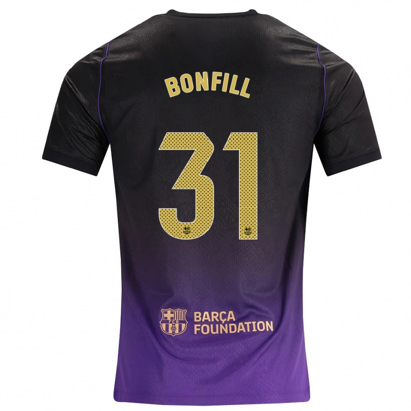Danxen Kvinder Max Bonfill #31 Lilla Gul Sort Udebane Spillertrøjer 2026/27 Trøje T-Shirt
