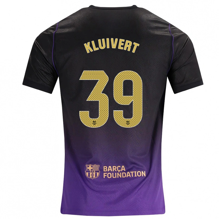 Danxen Kvinder Shane Kluivert #39 Lilla Gul Sort Udebane Spillertrøjer 2026/27 Trøje T-Shirt
