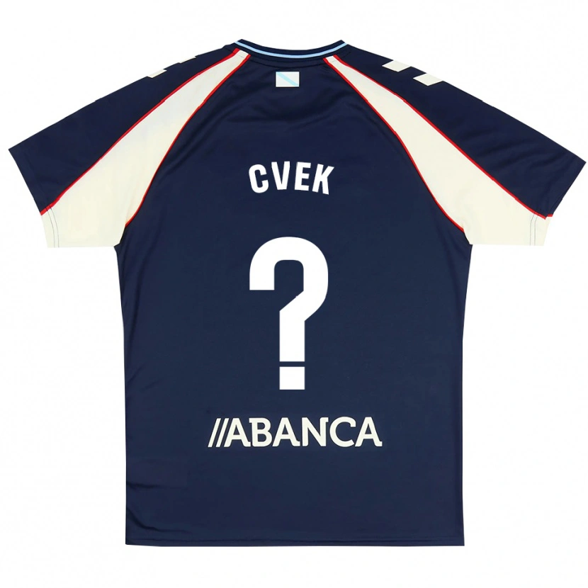 Danxen Kvinder William Cvek #0 Kongeblå Rød Hvid Udebane Spillertrøjer 2026/27 Trøje T-Shirt
