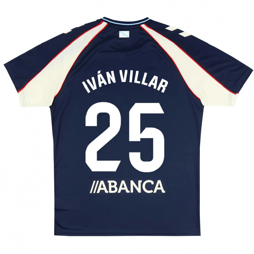 Danxen Kvinder Iván Villar #25 Kongeblå Rød Hvid Udebane Spillertrøjer 2026/27 Trøje T-Shirt