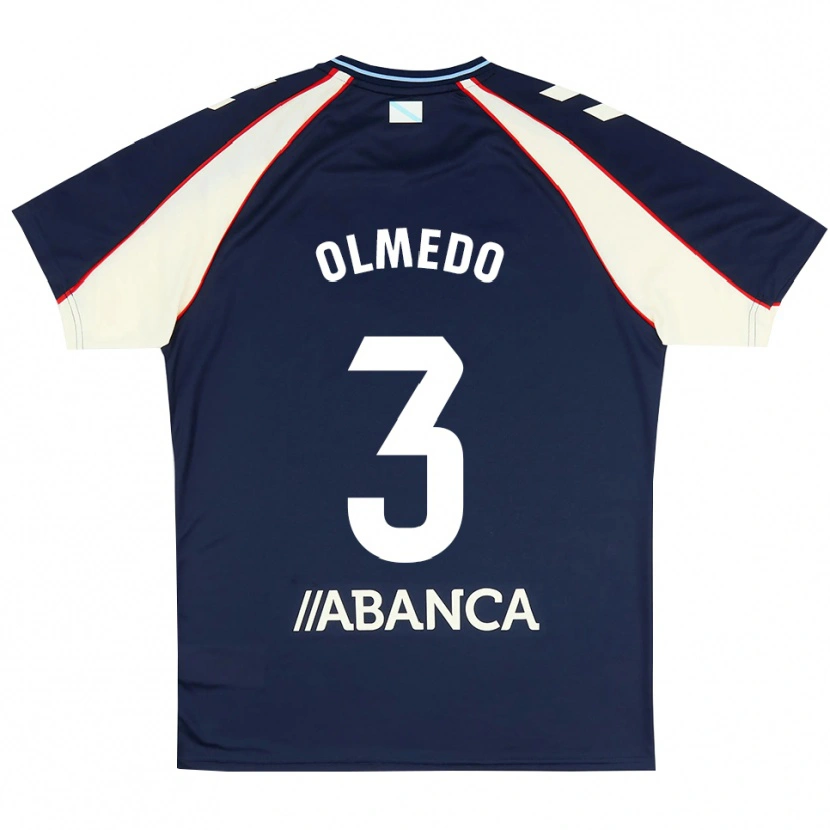 Danxen Kvinder Alexis Olmedo #3 Kongeblå Rød Hvid Udebane Spillertrøjer 2026/27 Trøje T-Shirt