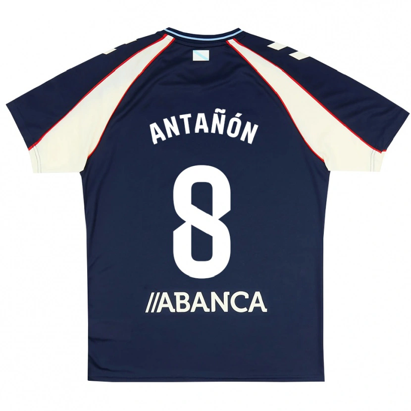 Danxen Kvinder Andrés Antañón #8 Kongeblå Rød Hvid Udebane Spillertrøjer 2026/27 Trøje T-Shirt
