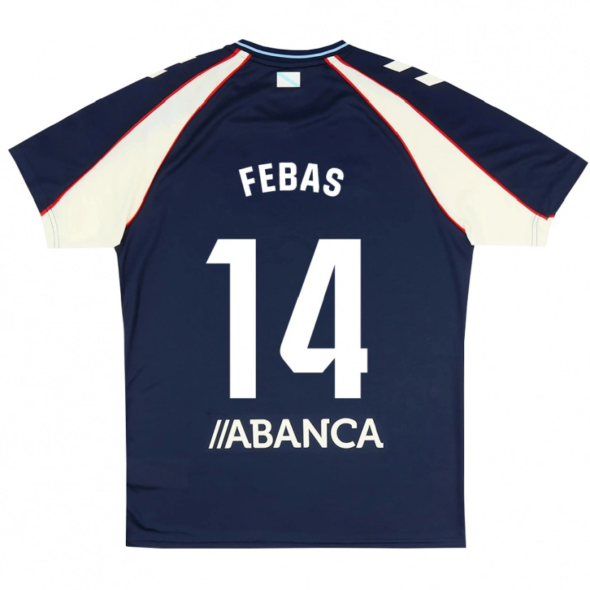 Danxen Kvinder Aleix Febas #14 Kongeblå Rød Hvid Udebane Spillertrøjer 2026/27 Trøje T-Shirt