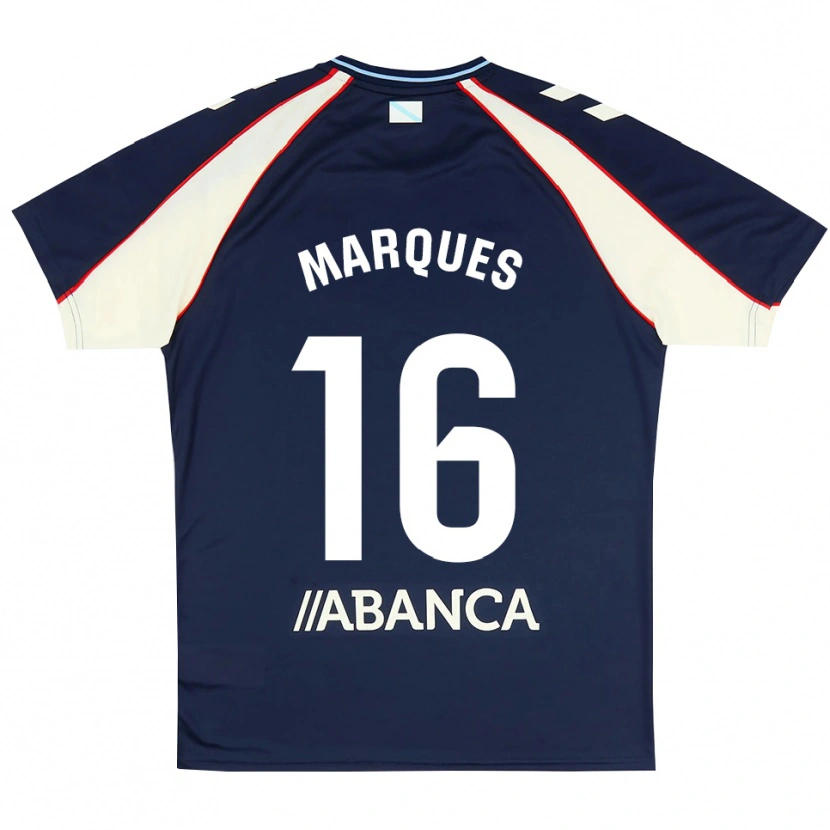 Danxen Kvinder Jailson Marques Siqueira #16 Kongeblå Rød Hvid Udebane Spillertrøjer 2026/27 Trøje T-Shirt