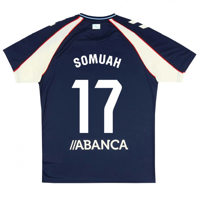 Danxen Kvinder Bernard Somuah #17 Kongeblå Rød Hvid Udebane Spillertrøjer 2026/27 Trøje T-Shirt