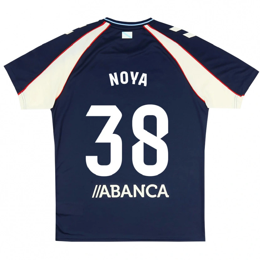 Danxen Kvinder Dani Noya #38 Kongeblå Rød Hvid Udebane Spillertrøjer 2026/27 Trøje T-Shirt