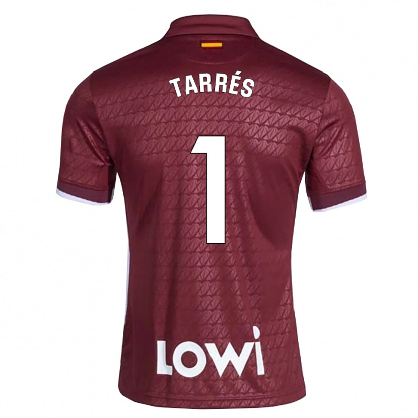 Danxen Kvinder Lluis Tarrés #1 Mørkerød Hvid Udebane Spillertrøjer 2026/27 Trøje T-Shirt